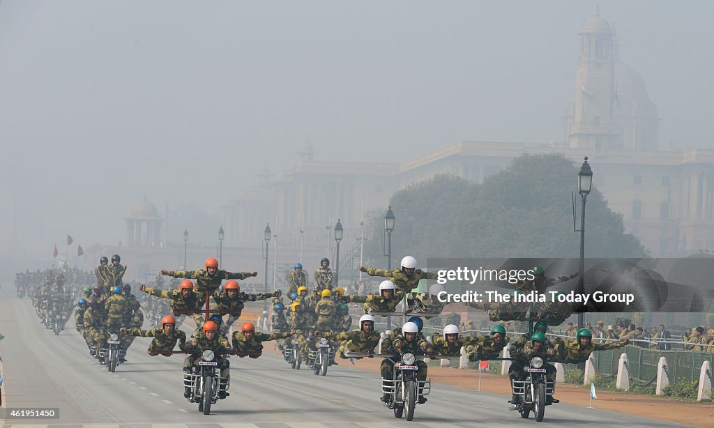 Republic day parade rehearsal