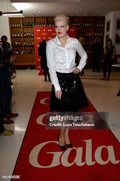 Melanie Mueller attends the GALA Fashion Brunch at Ellington Hotel on January 22, 2015 in Berlin, Germany.