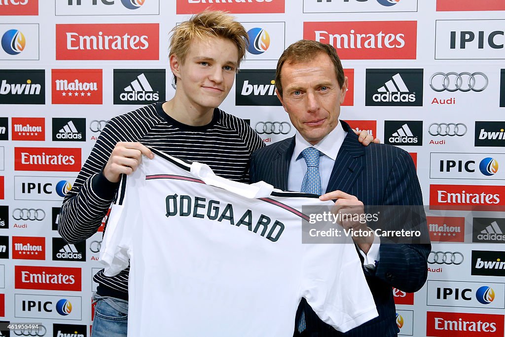 Martin Odegaard Officially Unveiled At Real Madrid