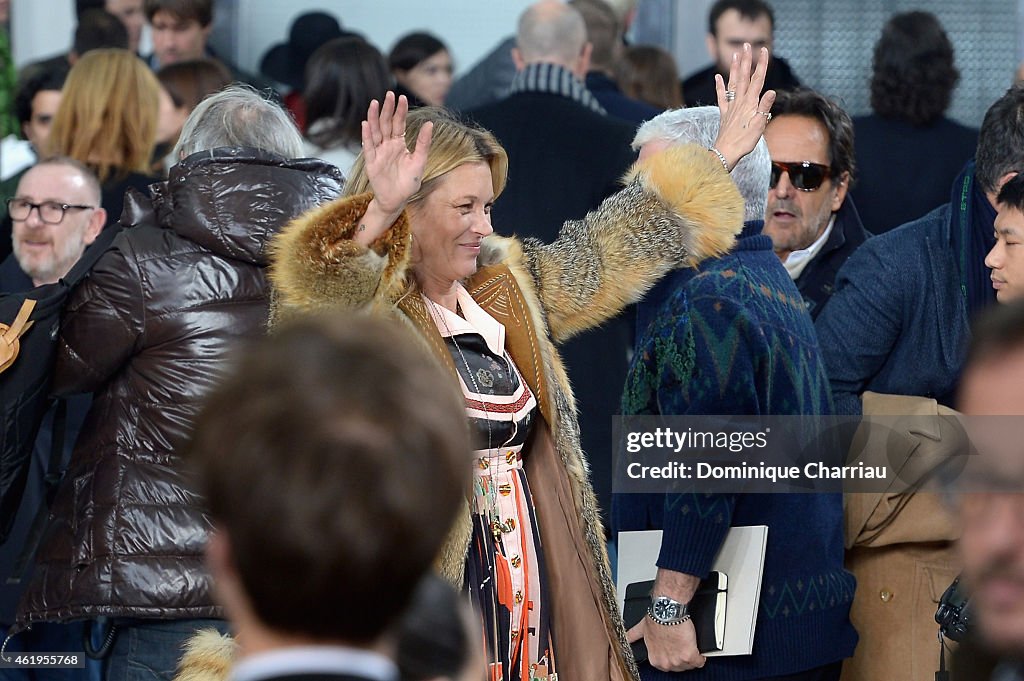 Louis Vuitton : Front Row - Paris Fashion Week - Menswear F/W 2015-2016