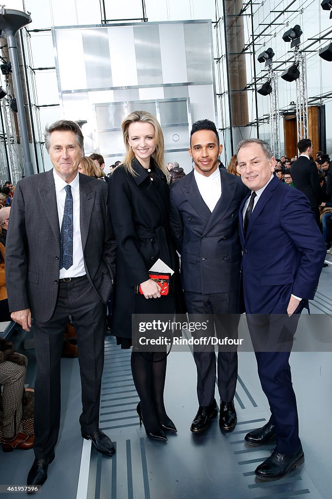 Louis Vuitton : Front Row - Paris Fashion Week - Menswear F/W 2015-2016
