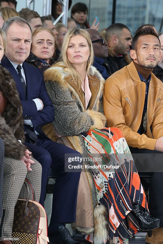 Louis Vuitton : Front Row - Paris Fashion Week - Menswear F/W 2015-2016