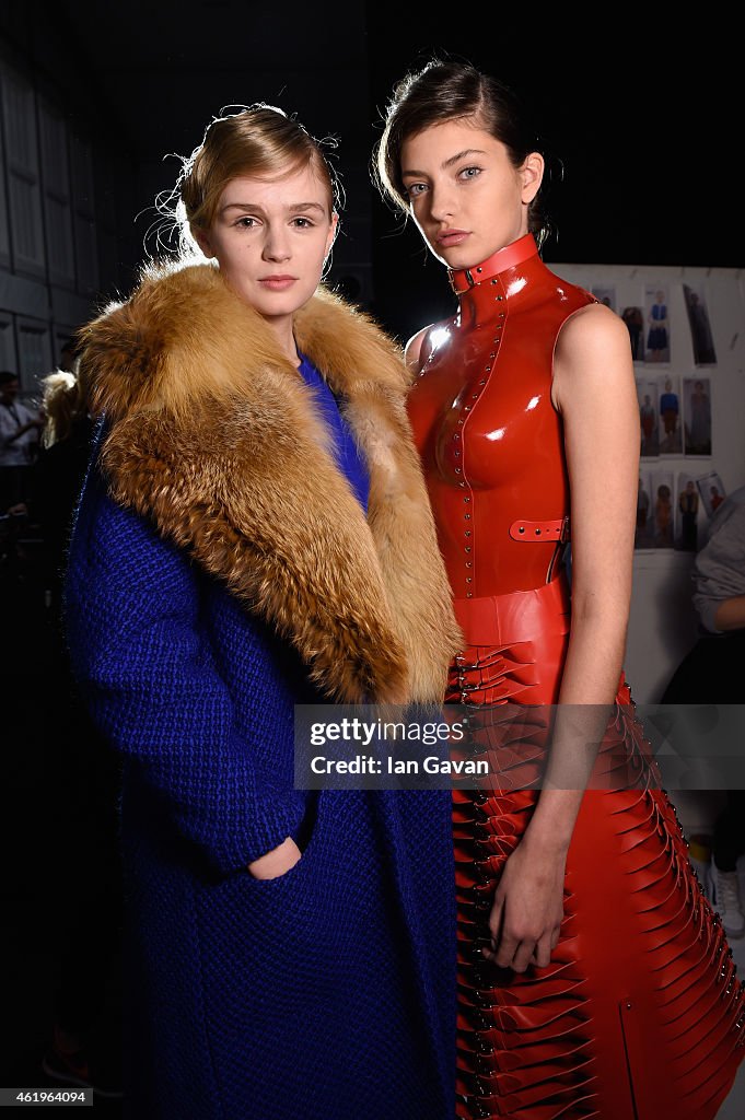 Marina Hoermanseder Backstage - Mercedes-Benz Fashion Week Berlin Autumn/Winter 2015/16