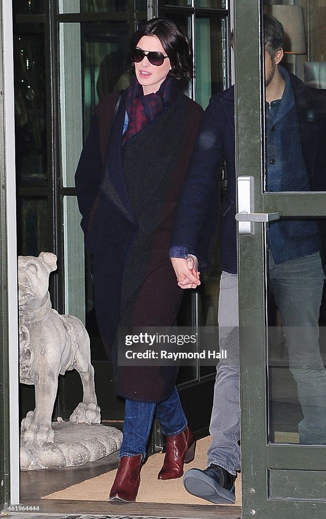 Celebrity Sightings In New York City - January 21, 2015