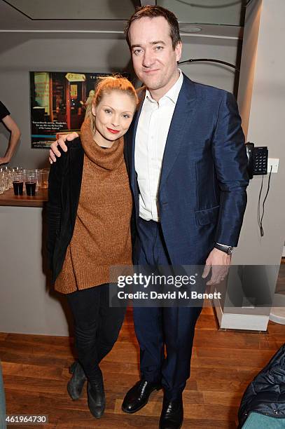 MyAnna Buring and Matthew Macfadyen attend a screening of "Lost In Karastan" during the 4th annual LOCO London Comedy Film Festival at BFI Southbank...