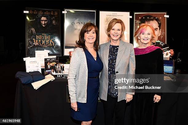 The Screen Actors Guild Foundation Executive Director Cyd Wilson, SAG Foundation Board President JoBeth Williams and actress Shelley Fabares attend...