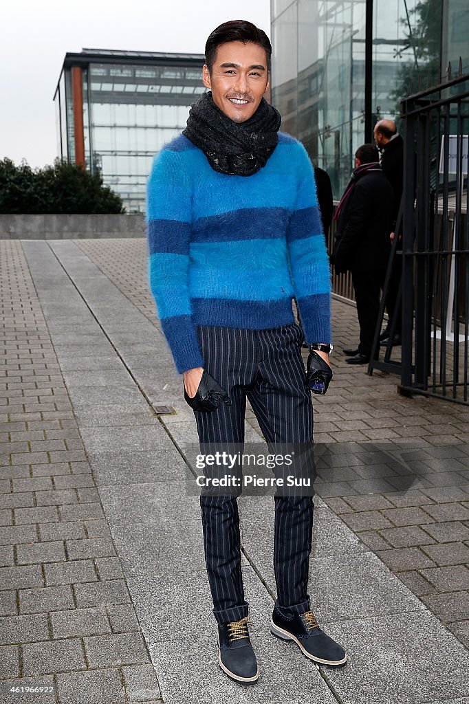 Louis Vuitton : Outside Arrivals - Paris Fashion Week - Menswear F/W 2015-2016