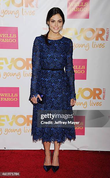 Actress Phoebe Tonkin arrives at TrevorLIVE Los Angeles at Hollywood Palladium on December 7, 2014 in Los Angeles, California.