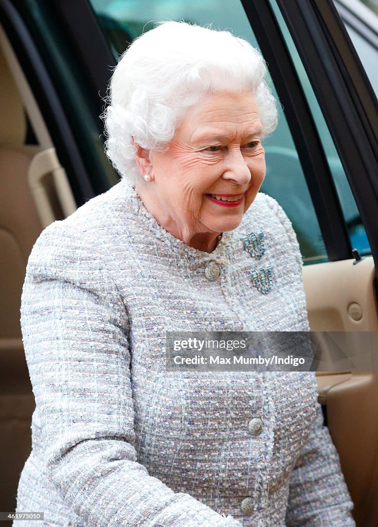 Queen Elizabeth II Attends Meeting Of Sandringham Branch Of The Women's Institute