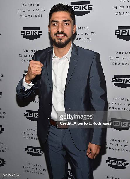 Professional boxer Josesito Lopez attends Spike TV's announcement of it's new boxing series "Premier Boxing Champions" on January 22, 2015 in Santa...