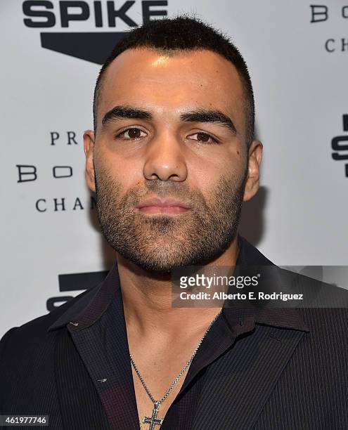 Professional boxer Roberto Garcia attends Spike TV's announcement of it's new boxing series "Premier Boxing Champions" on January 22, 2015 in Santa...