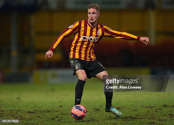 Gary Liddle of Bradford City during the FA Cup Third Round Replay match between Bradford City and Millwall at Coral Windows Stadium, Valley Parade on...