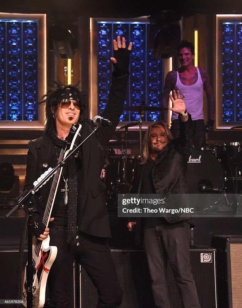 Motley Crue Visits "The Tonight Show Starring Jimmy Fallon"