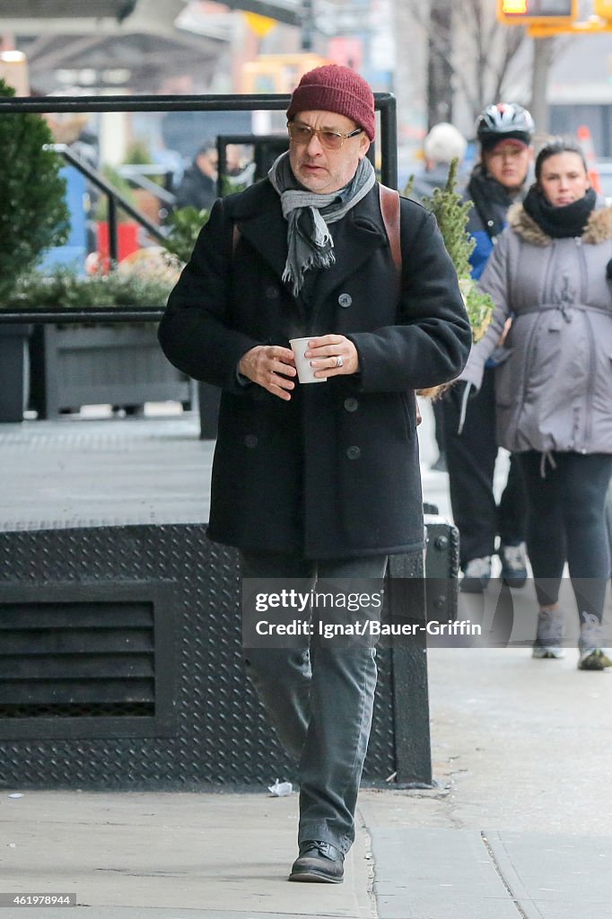 Celebrity Sightings In New York - January 22, 2015