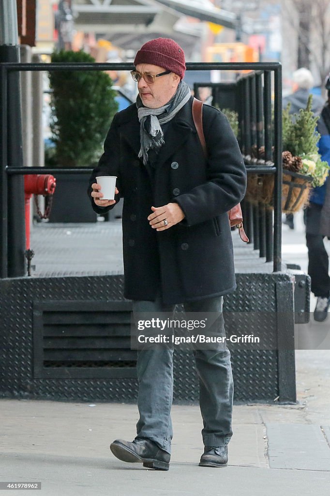 Celebrity Sightings In New York - January 22, 2015