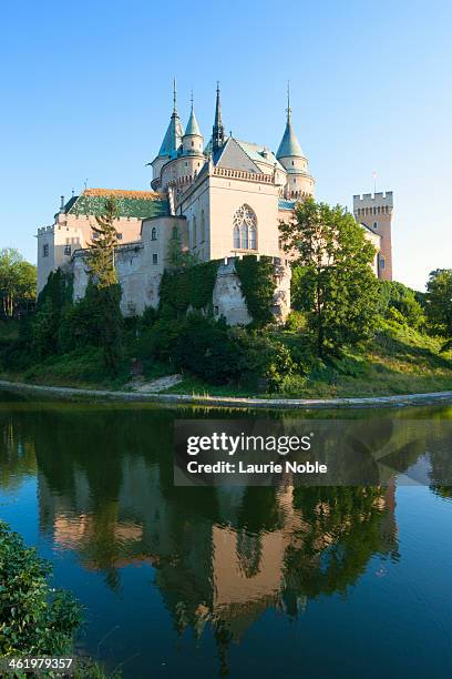 bojnice castle, bojnice, slovakia - bojnice castle stock pictures, royalty-free photos & images
