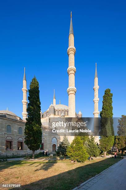 selimiye mosque, edirne, eastern thrace, turkey - selimiye mosque stock pictures, royalty-free photos & images