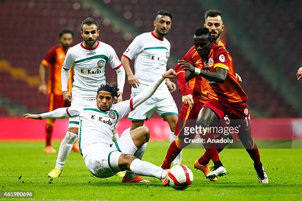 Bruma of Galatasaray in action during Ziraat Turkish Cup football match between Galatasaray and Diyarbakir at Turk Telekom Arena Stadium in Istanbul,...