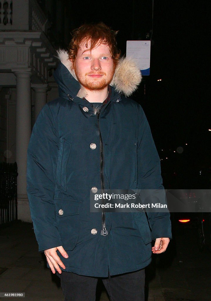 London Celebrity Sightings -  January 22, 2015