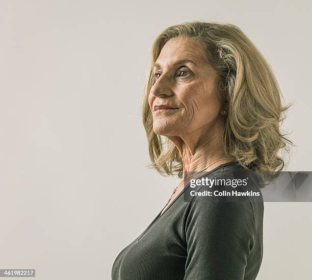 portrait of senior female - thinking stock pictures, royalty-free photos & images