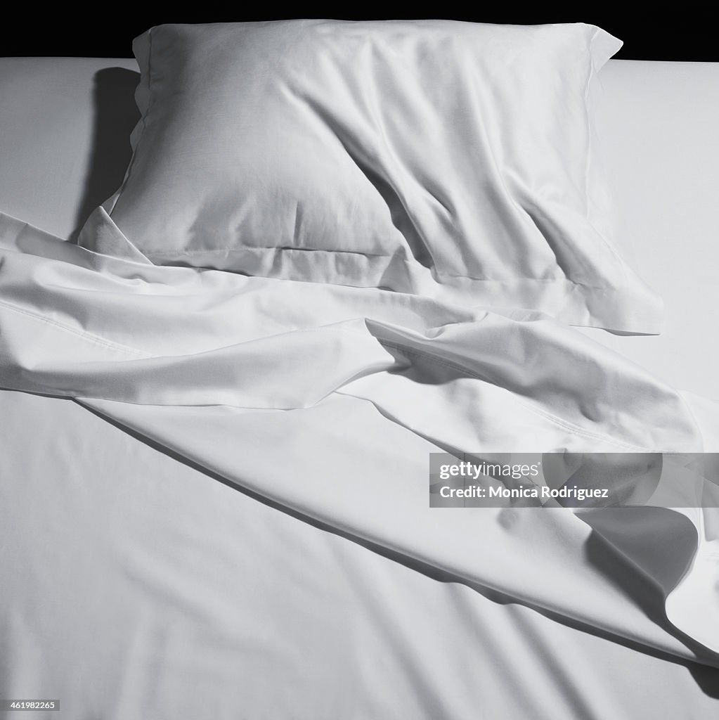 Still life of soft bed