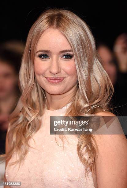 Sammy Winward attends the National Television Awards at 02 Arena on January 21, 2015 in London, England.