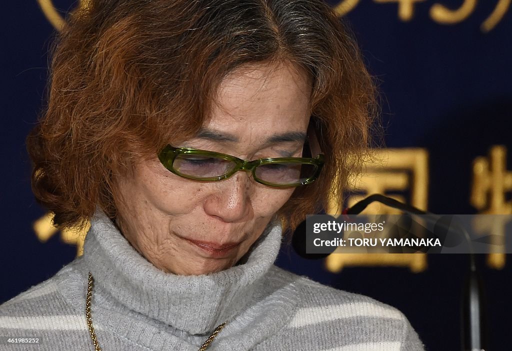 JAPAN-SYRIA-IRAQ-CONFLICT-HOSTAGE-MOTHER