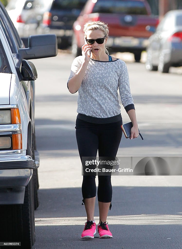 Celebrity Sightings In Los Angeles - January 22, 2015