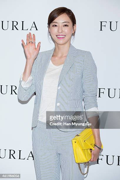 South Korean actress Lee Da-Hee attends the FURLA 2015 SS presentation at COEX Mall on January 22, 2015 in Seoul, South Korea.