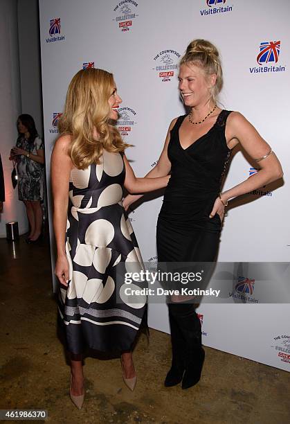 Katherine Jenkins and Alexandra Richards attends the VisitBritain Countryside Collection Launch at 121 Varick Street on January 22, 2015 in New York...