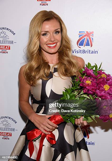 Katherine Jenkins attends the VisitBritain Countryside Collection Launch at 121 Varick Street on January 22, 2015 in New York City.