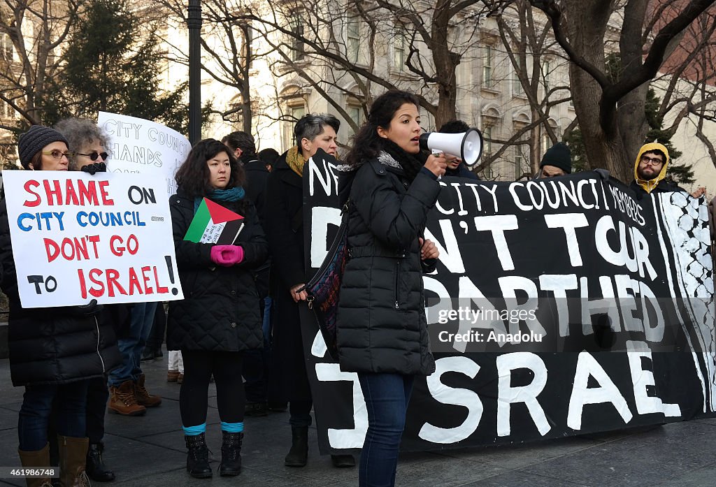 New Yorkers urge city council to cancel Israel trip