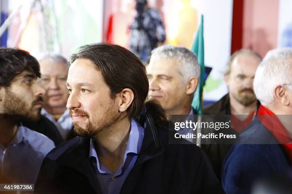 Close up Of Pablo Iglesias Turri n The Leader Of The Spanish Podemos close-up-of-pablo-iglesias-turri-n-the-leader-of-the-spanish-podemos