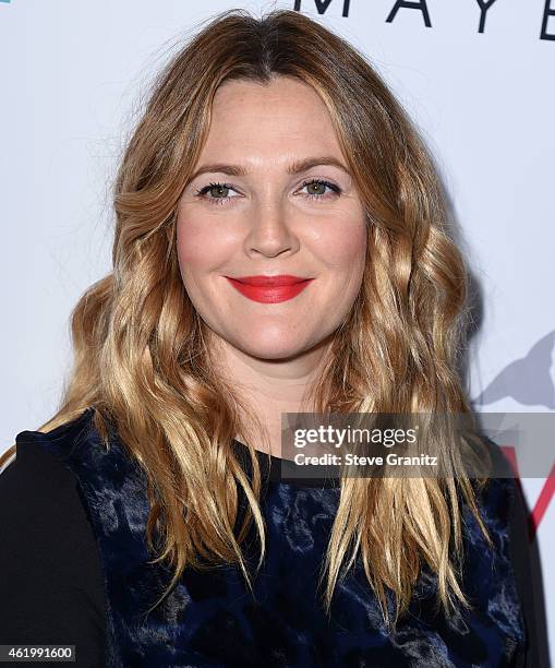 Drew Barrymore arrives at the The Daily Front Row's 1st Annual Fashion Los Angeles Awards at Sunset Tower Hotel on January 22, 2015 in West...