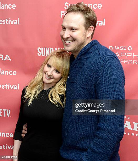 Writer/actress Melissa Rauch and writer Winston Rauch attend "The Bronze" Premiere at the Eccles Center Theatre during the 2015 Sundance Film...