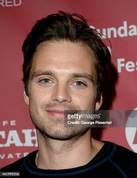 Actor Sebastian Stan attends "The Bronze" Premiere at the Eccles Center Theatre during the 2015 Sundance Film Festival on January 22, 2015 in Park...