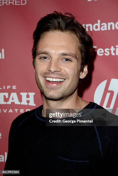 Actor Sebastian Stan attends "The Bronze" Premiere at the Eccles Center Theatre during the 2015 Sundance Film Festival on January 22, 2015 in Park...