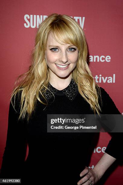 Actress Melissa Rauch attends "The Bronze" Premiere at the Eccles Center Theatre during the 2015 Sundance Film Festival on January 22, 2015 in Park...