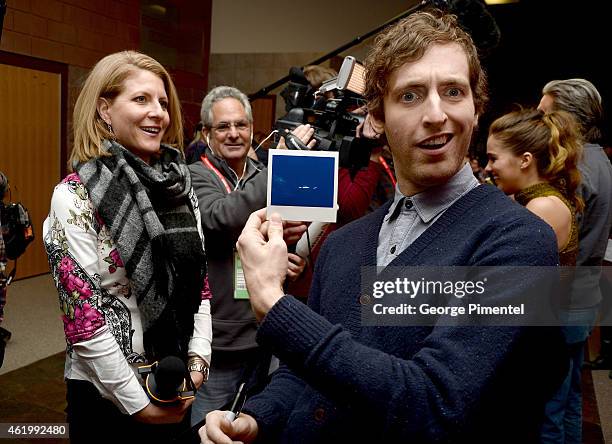 Actor Thomas Middleditch attends "The Bronze" Premiere at the Eccles Center Theatre during the 2015 Sundance Film Festival on January 22, 2015 in...