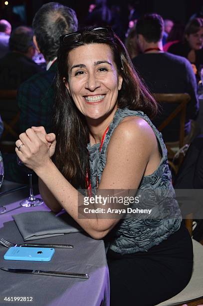 Composer Jeanine Tesori attends the An Artist At The Table: Dinner Program during the 2015 Sundance Film Festival on January 22, 2015 in Park City,...