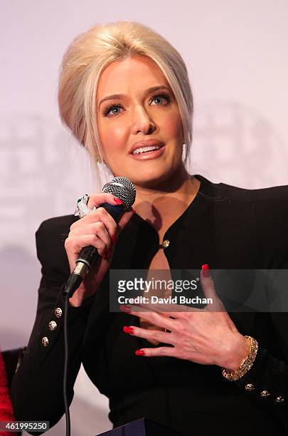 Erika Jayne attends Gloria Allred and Erika Jayne Honored by LGBTs In The News at Los Angeles Press Club on January 22, 2015 in Los Angeles,...