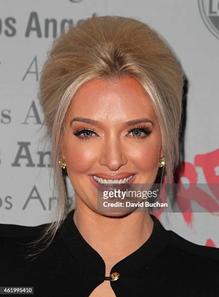Erika Jayne attends Gloria Allred and Erika Jayne Honored by LGBTs In The News at Los Angeles Press Club on January 22, 2015 in Los Angeles,...