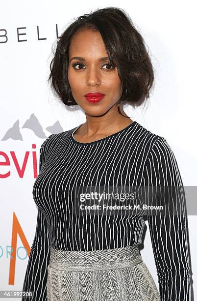 Actress Kerry Washington attends The DAILY FRONT ROW "Fashion Los Angeles Awards" at the Sunset Tower Hotel on January 22, 2015 in West Hollywood,...