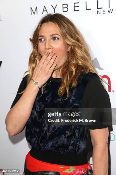 Actress Drew Barrymore attends The DAILY FRONT ROW "Fashion Los Angeles Awards" at the Sunset Tower Hotel on January 22, 2015 in West Hollywood,...