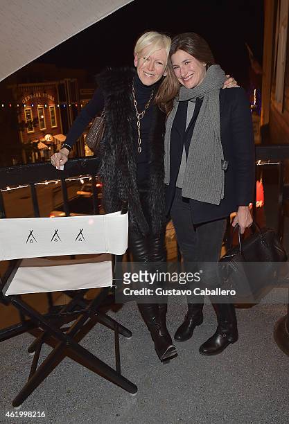 Joanna Coles and Kathryn Hahn attends the Nikki Beach Takes Over Park City At Riverhorse On Main - Opening Night Party - 2015 Park City on January...