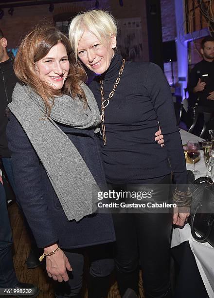 Kathryn Hahn and Joanna Coles attends the Nikki Beach Takes Over Park City At Riverhorse On Main - Opening Night Party - 2015 Park City on January...