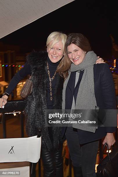 Joanna Coles and Kathryn Hahn attends the Nikki Beach Takes Over Park City At Riverhorse On Main - Opening Night Party - 2015 Park City on January...