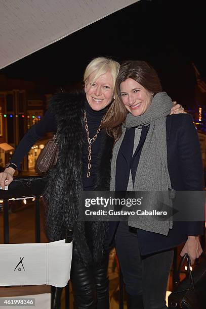 Joanna Coles and Kathryn Hahn attends the Nikki Beach Takes Over Park City At Riverhorse On Main - Opening Night Party - 2015 Park City on January...