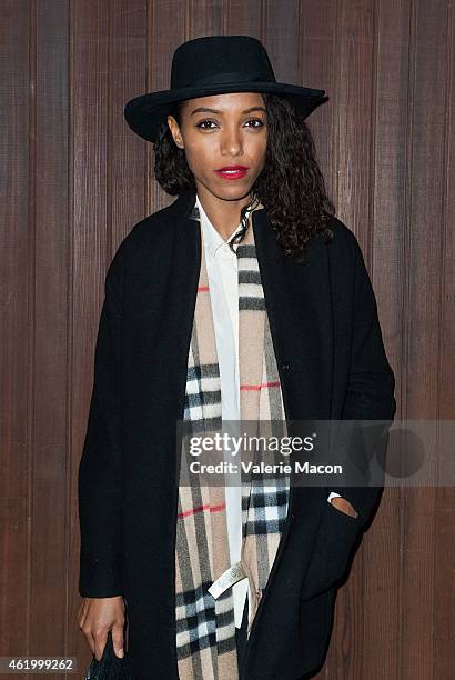 Singer Remi Nicole arrives at Alexa Chung For AG Los Angeles Launch Party on January 22, 2015 in Beverly Hills, California.