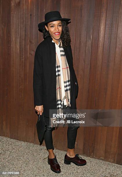 Remi Nicole attends the Alexa Chung for AG Los Angeles launch party at a private residence on January 22, 2015 in Beverly Hills, California.